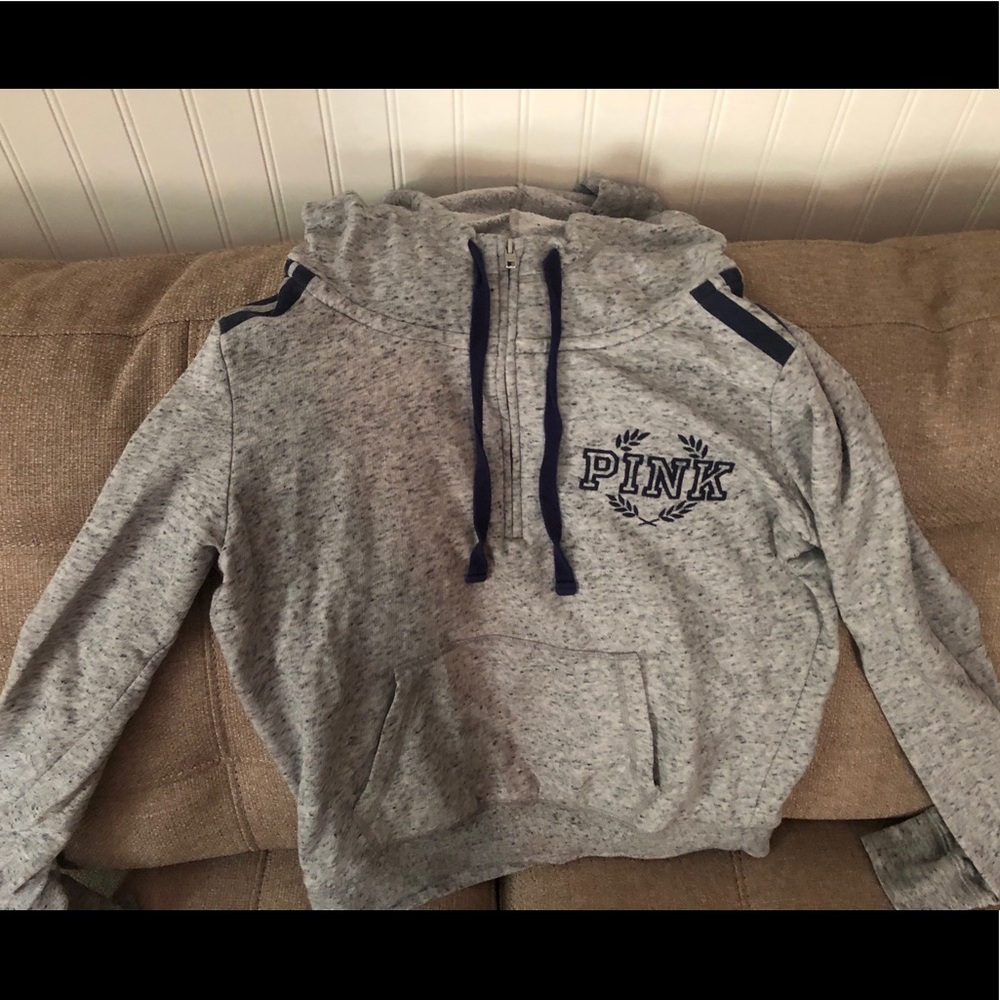 Pink Quarter Zip Sweater